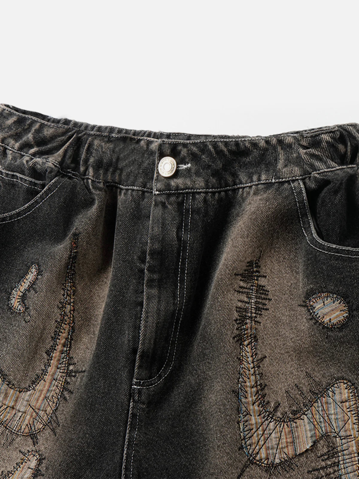 Aelfric Eden Applique Embroidery Baggy Jorts