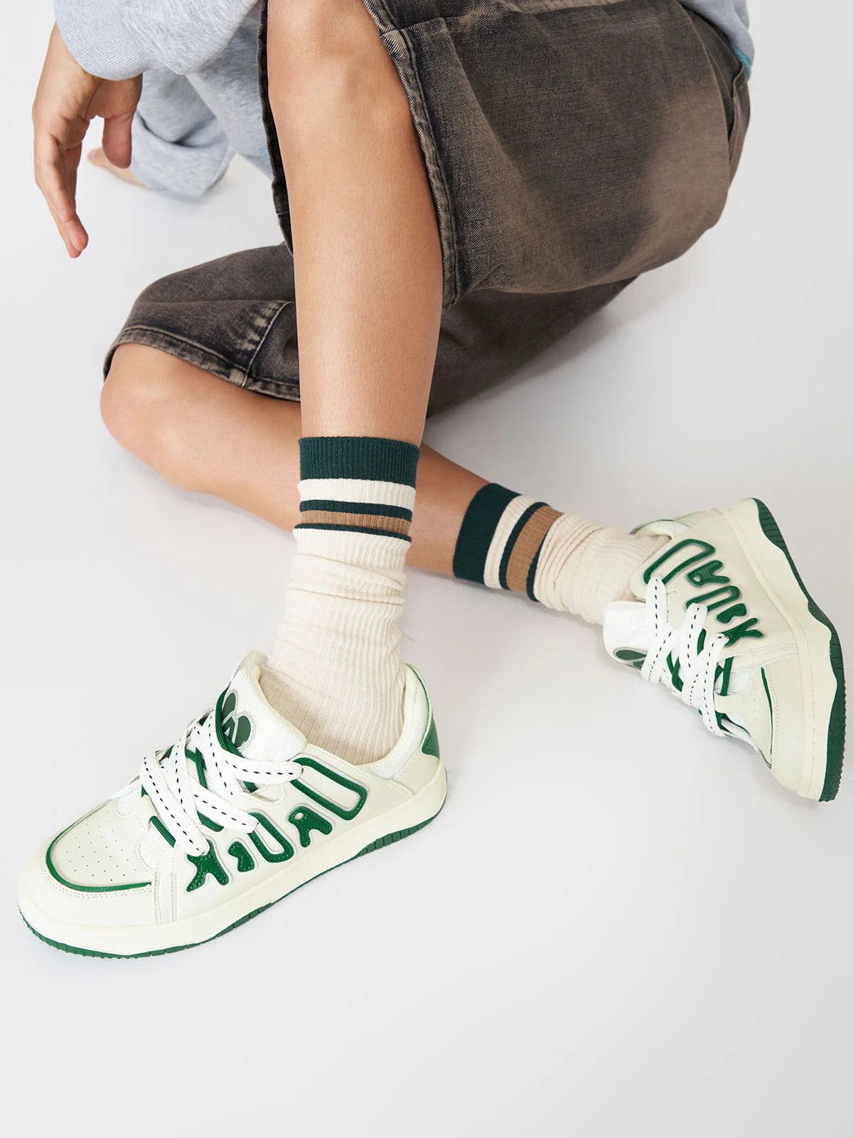 StarryClimb Dissolving Sole Patchwork Skate Shoes
