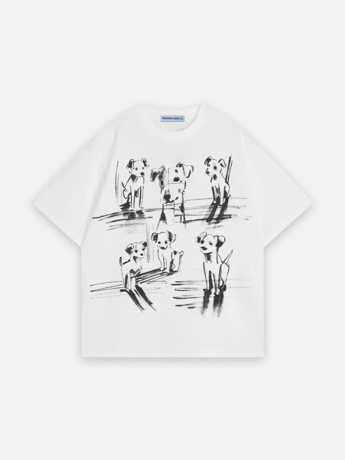Aelfric Eden Line Graffiti Dog Tee