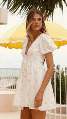 Lottie Mini Dress - Limone