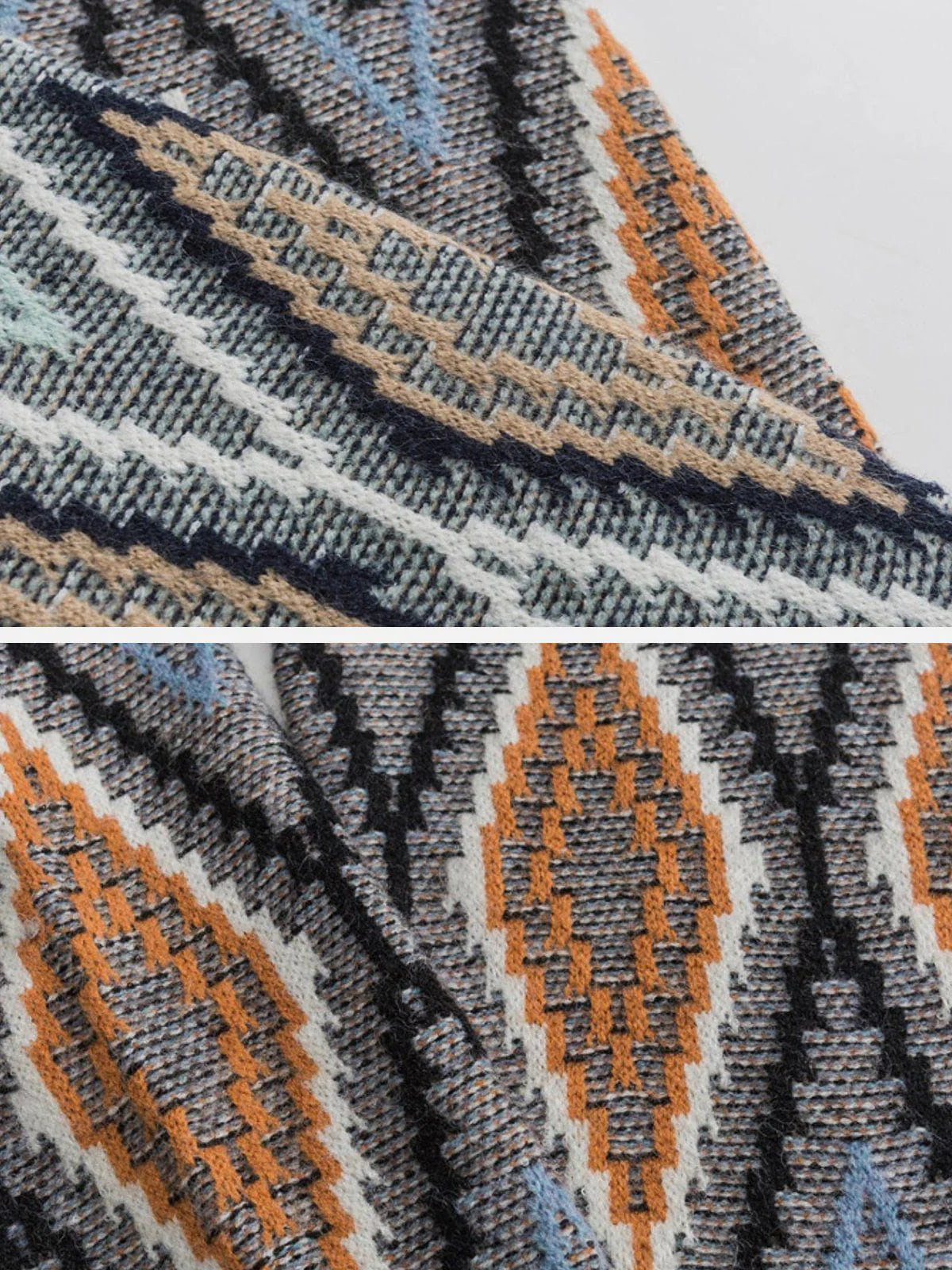 Aelfric Eden Ethnic Style Rhombus Sweater