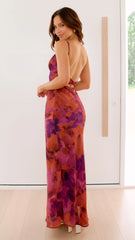 Margie Midi Dress - Dark Rose