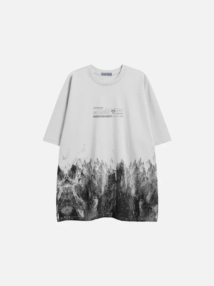 Aelfric Eden Snow Mountain Graffiti Graphic Tee