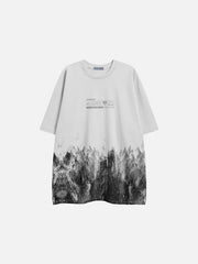 Aelfric Eden Snow Mountain Graffiti Graphic Tee