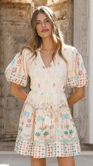 Misty Mini Dress - Acacia Palm