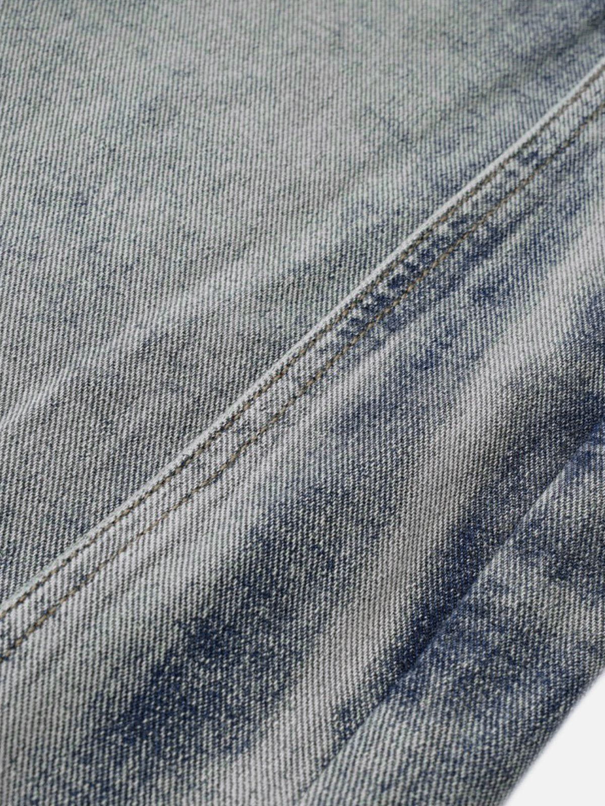 Aelfric Eden Deconstruction Patchwork Washed Barrel Jeans