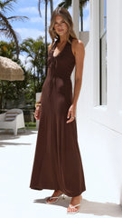 Toryah Maxi Dress - Brown