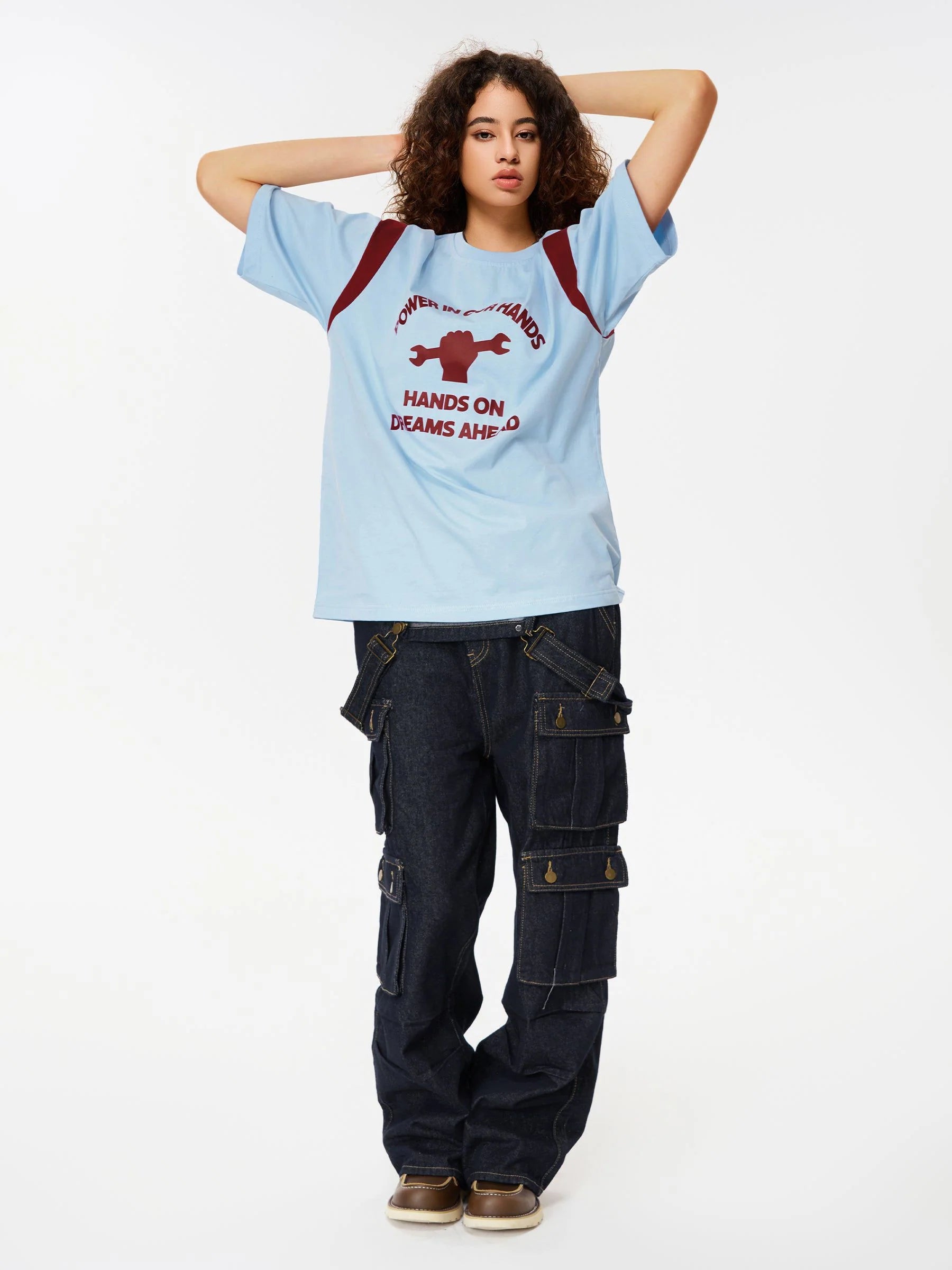 Aelfric Eden Cotton Color Blocking Tee