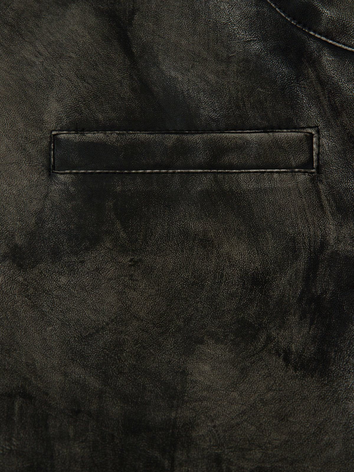 Aelfric Eden Dirt Color Faux Leather Jacket