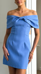 Mia Mini Dress - Blue