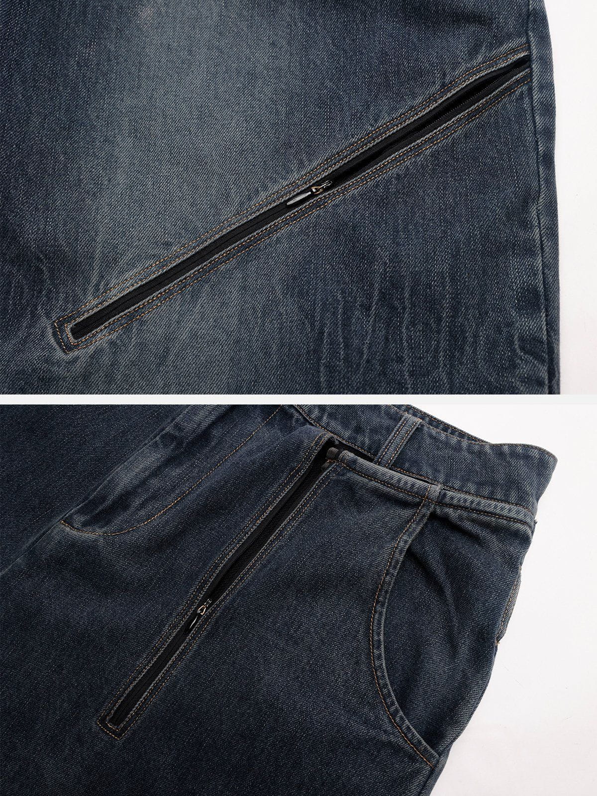 City Of Love Multi-Zipper Jeans