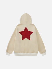Aelfric Eden Star Applique Embroidery Pullover Hoodie