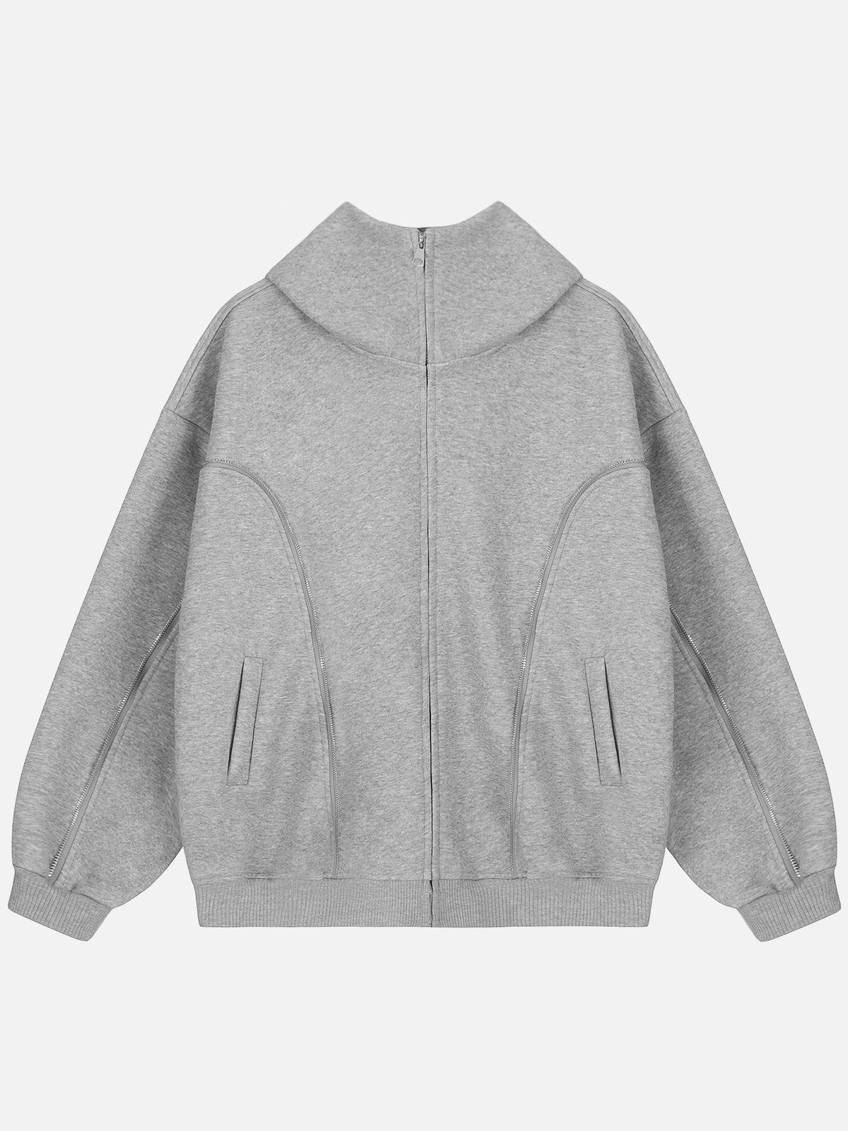 Aelfric Eden Zip Up Decoration Hoodie