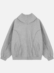 Aelfric Eden Zip Up Decoration Hoodie