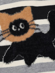 Aelfric Eden Cute Cat Stripe Sweater