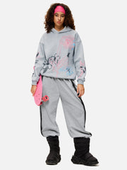 Aelfric Eden Cartoon Graffiti Print Hoodie