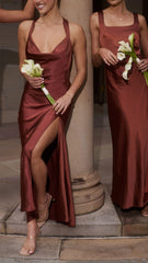 Sian Maxi Dress - Rust