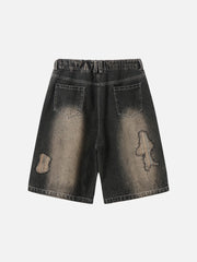 Aelfric Eden Applique Embroidery Baggy Jorts