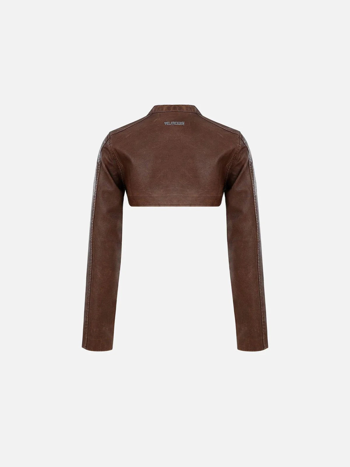 Aelfric Eden Washed Cropped Faux Leather Jacket
