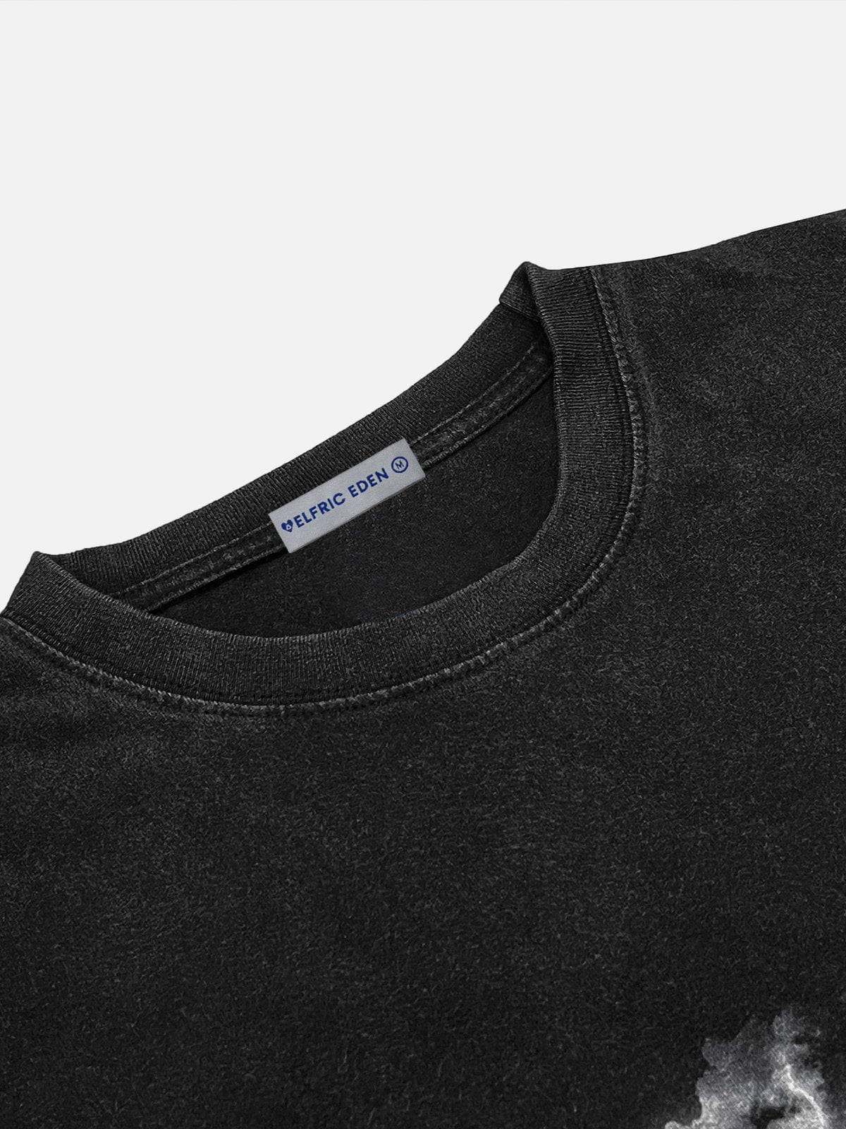 Aelfric Eden Lightning Print Washed Tee