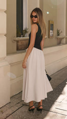 Darlita Maxi Dress - Black / Nude