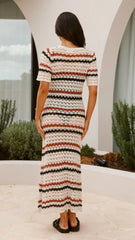 Laylani Maxi Dress - Natural Stripe