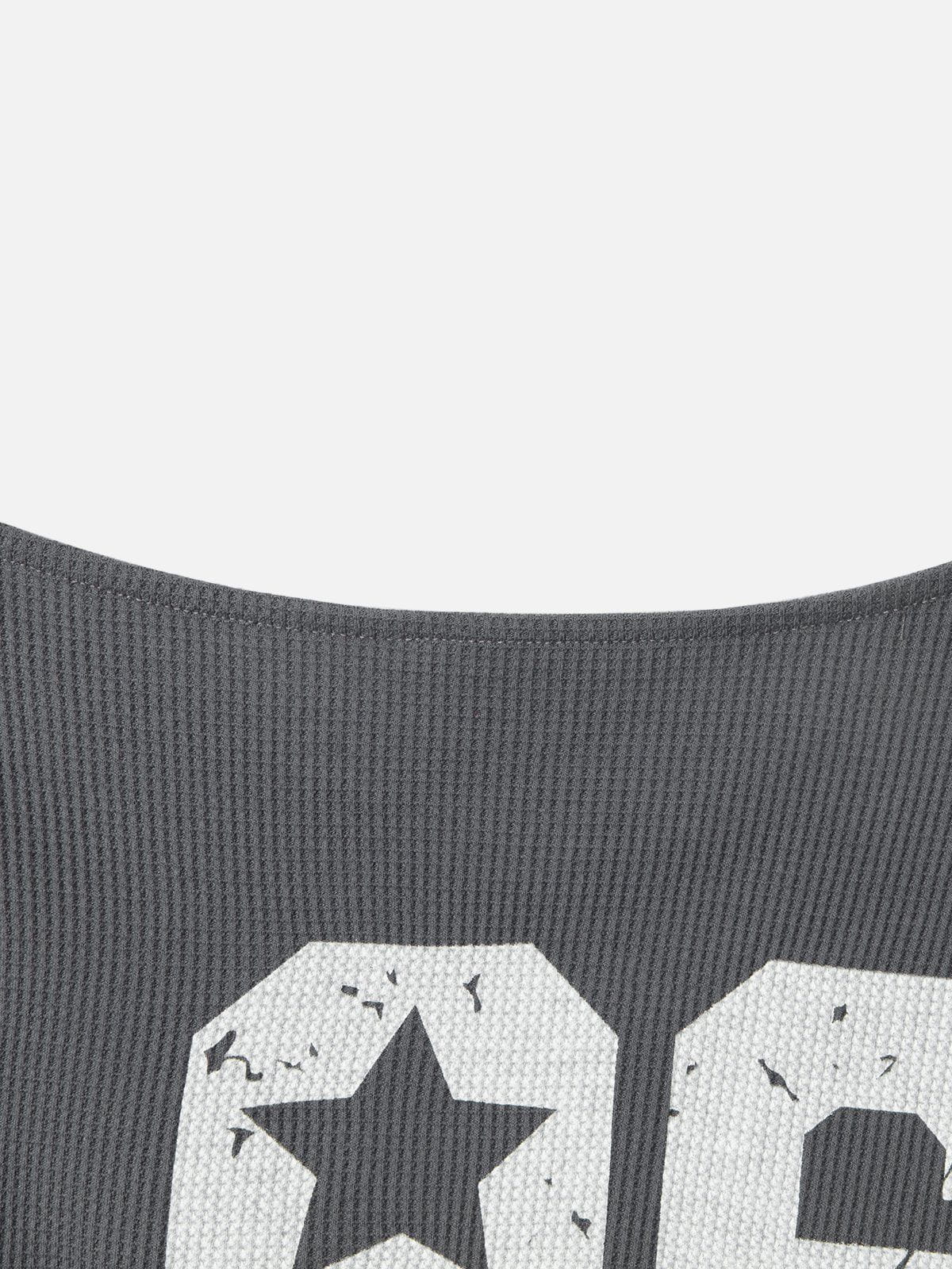 Aelfric Eden Number Print Off-The-Shoulder Tee