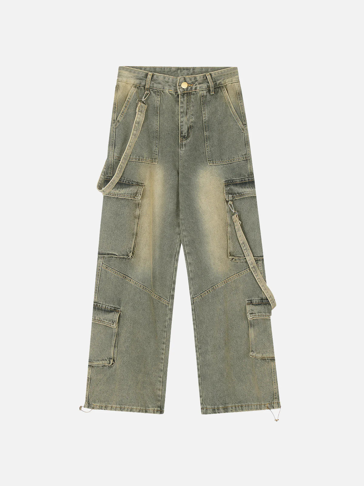 Aelfric Eden Multi Pocket Washed Loose Jeans