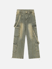Aelfric Eden Multi Pocket Washed Loose Jeans