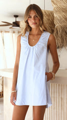 Vika Mini Dress - Blue