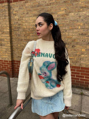 Aelfric Eden Cartoon Rabbit Graphic Sweater