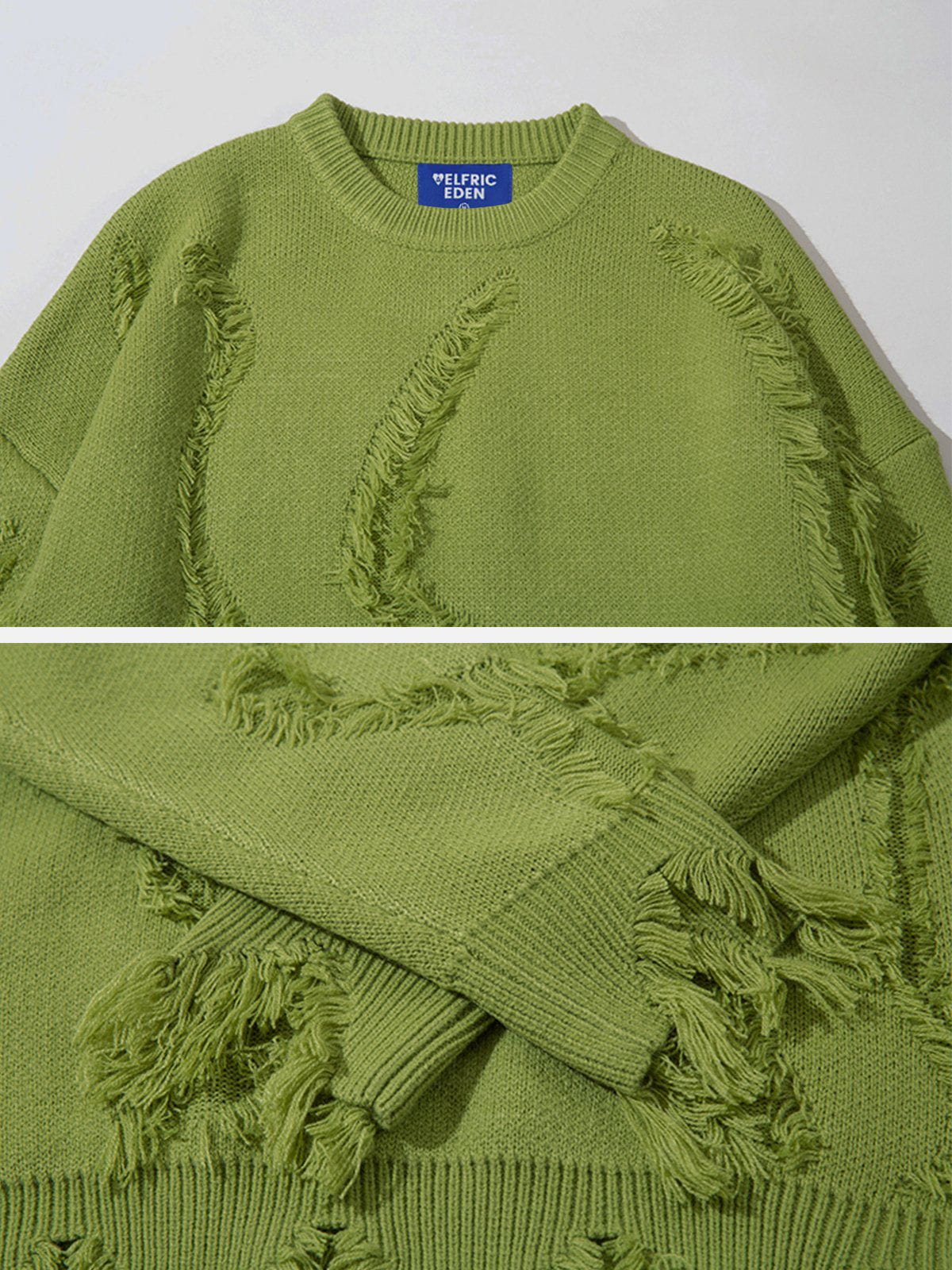 Aelfric Eden Personalized Fringed Sweater