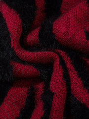Aelfric Eden Zebra Pattern Oversized Sweater