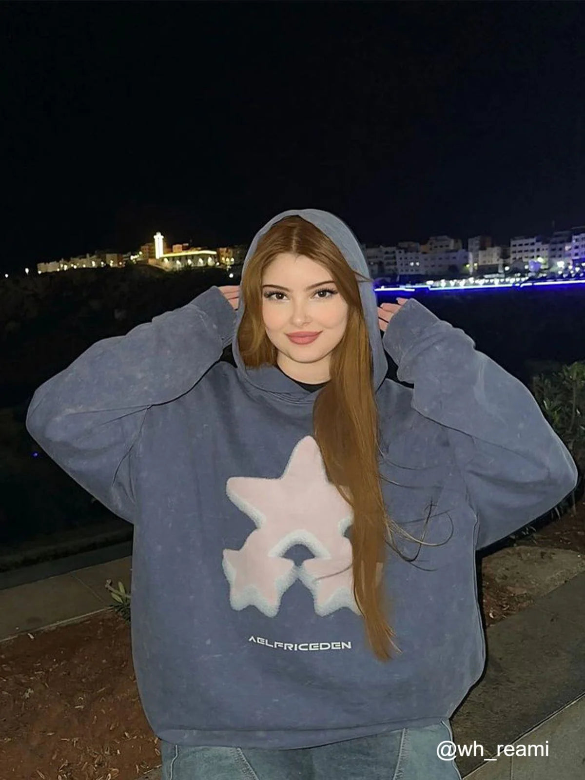 Aelfric Eden Blurring Star Washed Hoodie