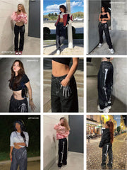 Aelfric Eden Skull Bone Embroidery Loose Jeans