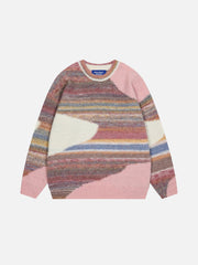 Aelfric Eden Irregular Color Blocking Sweater