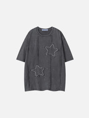 Aelfric Eden Applique Embroidery Star Washed Tee