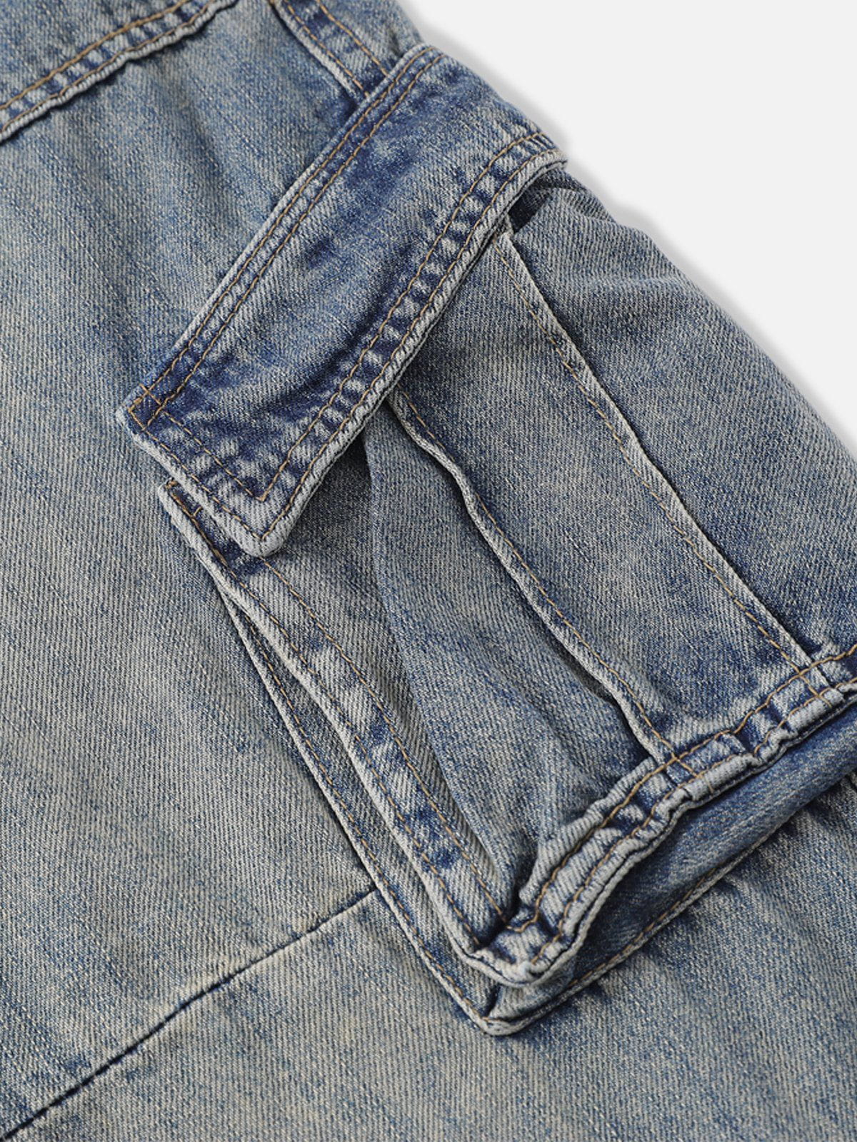 Aelfric Eden Fringe Washed Multi Pocket Jeans