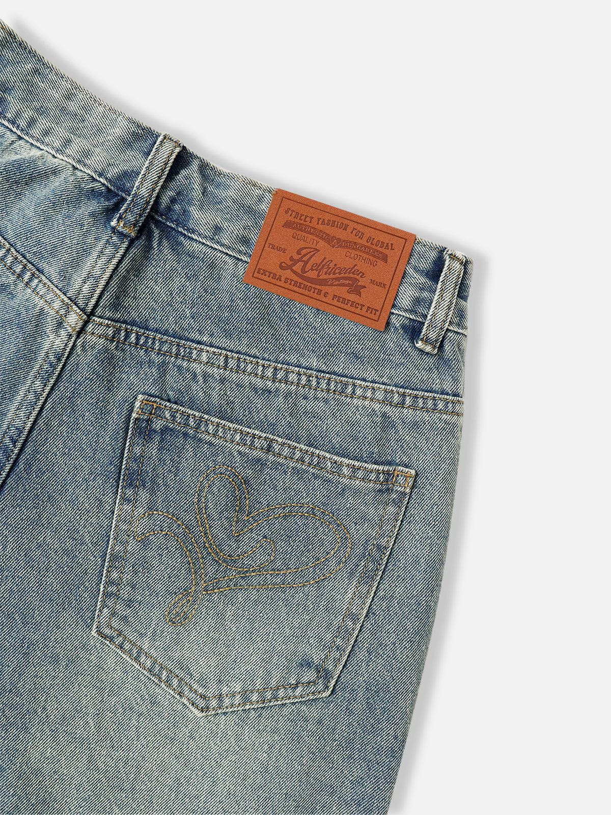 Aelfric Eden Fringe Patchwork Loose Jeans