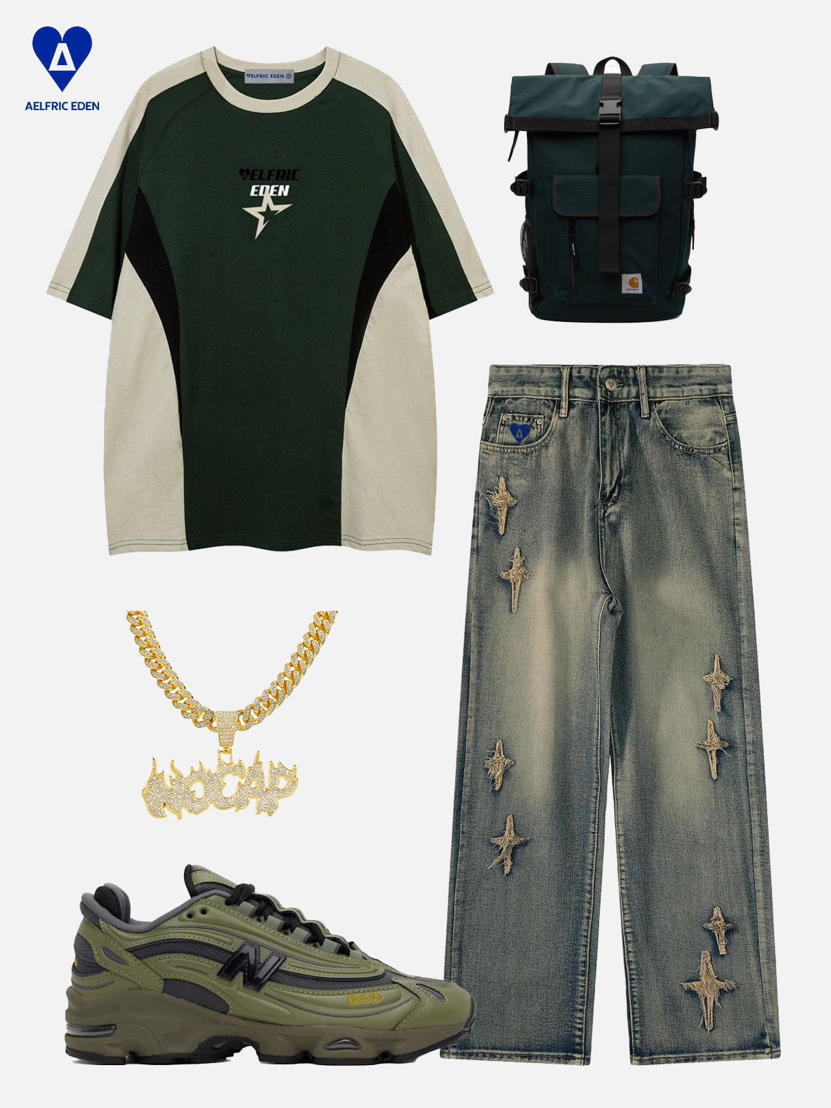 Aelfric Eden Color Blocking Star Tee
