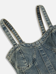Aelfric Eden Bandage Hem Denim Cami Top