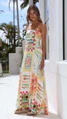 Zeena Maxi Dress - Sardinia Print