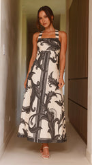 Mandy Maxi Dress - Cream / Black