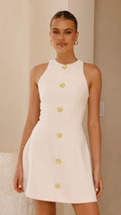 Nila Mini Dress - Cream