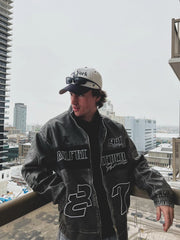 Aelfric Eden Embroidery Washed Racing Jacket