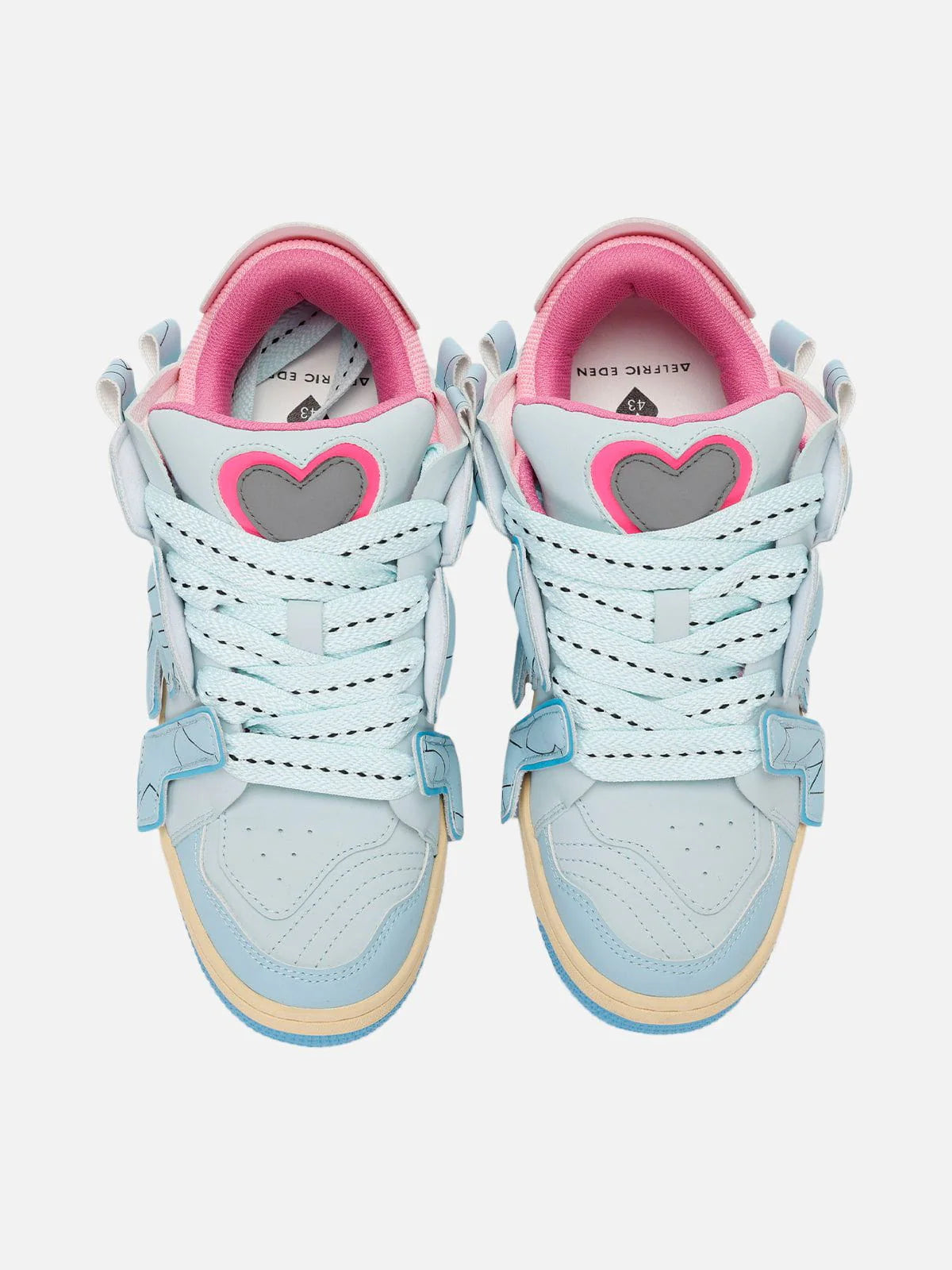 StarryClimb Applique Embroidery Big Letter Skate Shoes