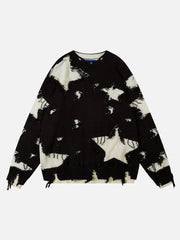 Aelfric Eden Star Distressed Fringe Sweater