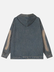 Aelfric Eden Washed Vintage Denim Hoodie