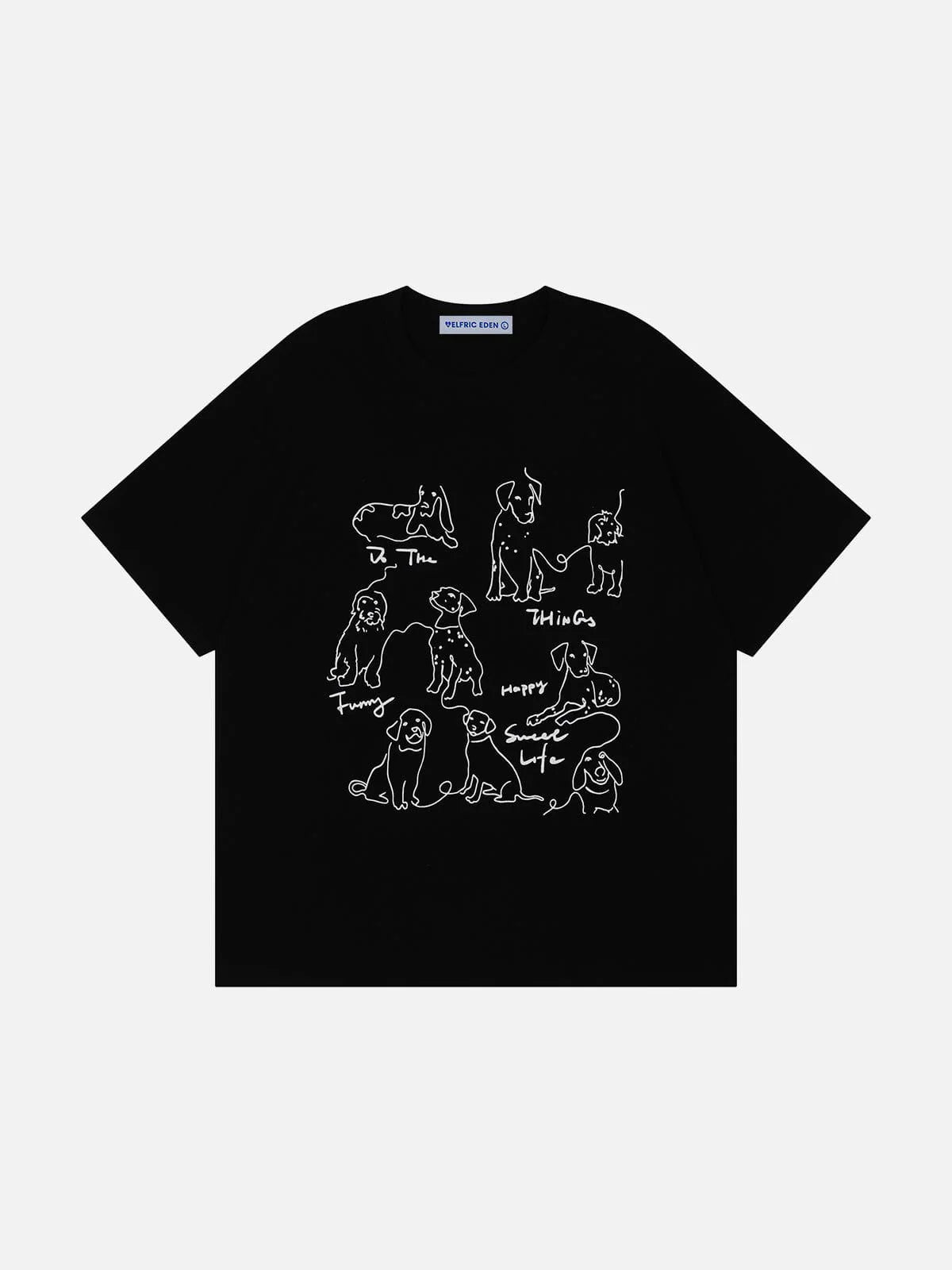 Aelfric Eden Line Cartoon Dog Tee