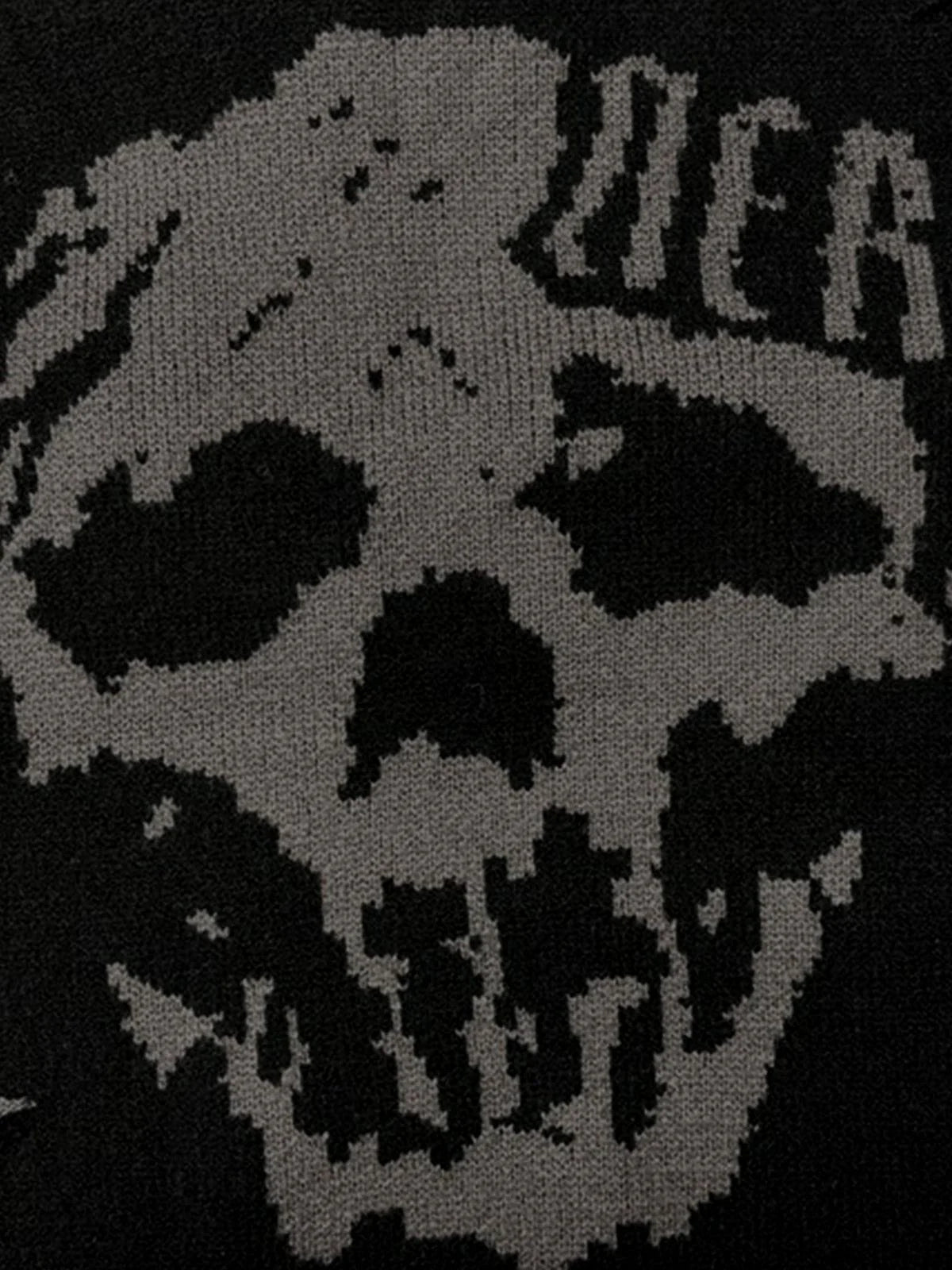 Aelfric Eden Distressed Skull Sweater